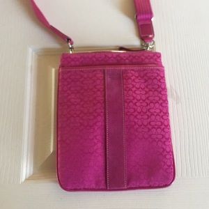 Fuschia Coach Crossbody Bag